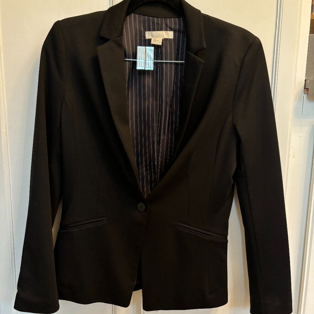 Black Suit/Blazer Jacket - size Women's 10/M